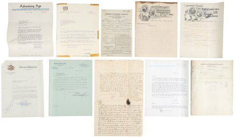 Billheads, letterheads, checks & assorted ephemera