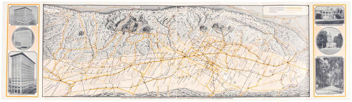 Bird's-eye map western Sierra Nevada