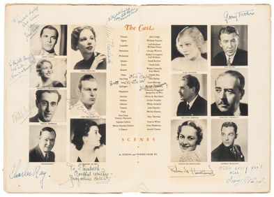 Theatre program signed by Rooney & de Havilland