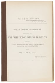 Report of the last California Indian War