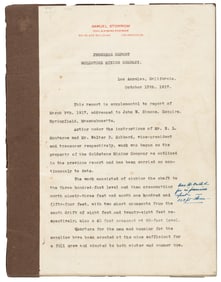 Mining report from 1917, with photos
