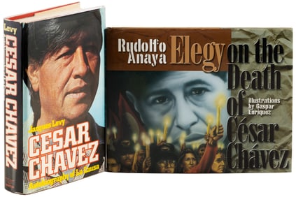 Inscribed and signed by Cesar Chavez