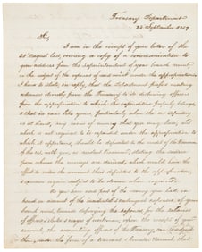 Future rebel leader writes as U.S. Treasury Secretary