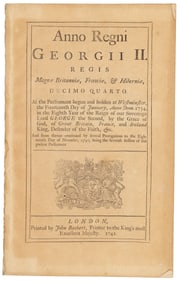 Act of Parliament regulating American Colonies