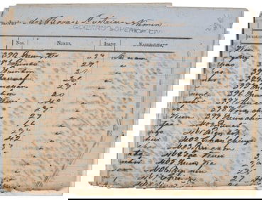 Documenting transport of Chinese to Cuba 1864
