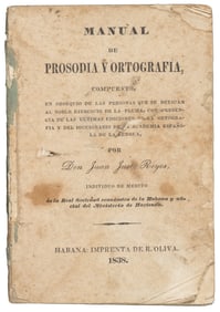 First orthography of Cuba 1834