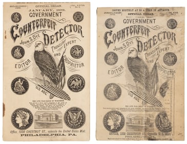 The Government Counterfeit Detector, 2 issues