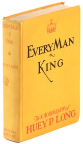 WITHDRAWN - Huey P. Long's Autobiography inscribed