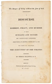 1819 Discourse on Robbery, Piracy, Murder