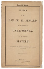 Seward speech on California & Slavery, 1850