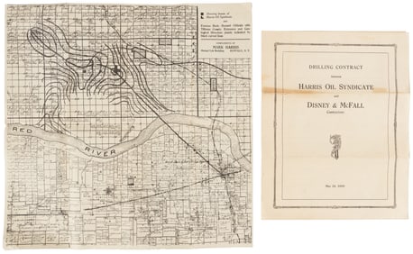 Texas Oil along Red River, 1919