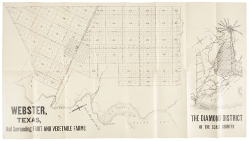 Diamond District in East Texas with large map