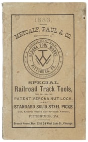 Verona Tool Works Railroad trade catalog, 1883