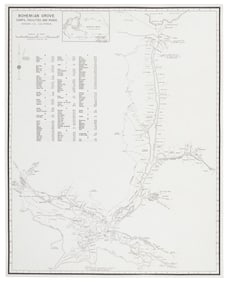 Map of Bohemian Grove encampment 1956
