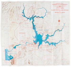 Oroville Dam map, 1965