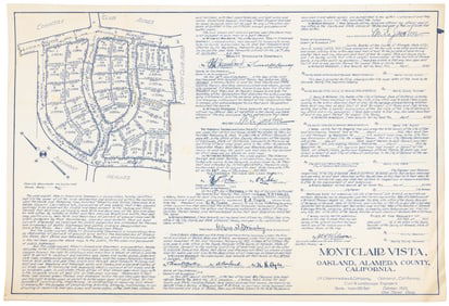 Development of Oakland's Montclair district 1922