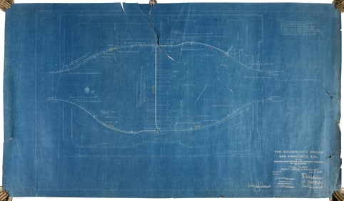 3 plans for Golden Gate Bridge 1933-36