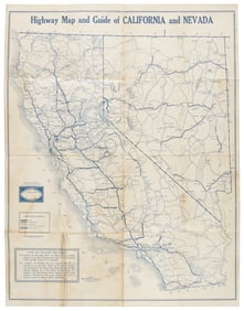 Map of CA and NV 1933