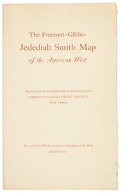 Reproduction of FrÃ©mont's map of the west