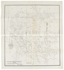 Map of Goldfield, NV 1915
