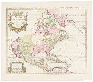 North America with California an Island, 1695