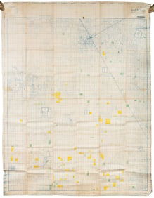 Oil map of Eastland Co. Texas