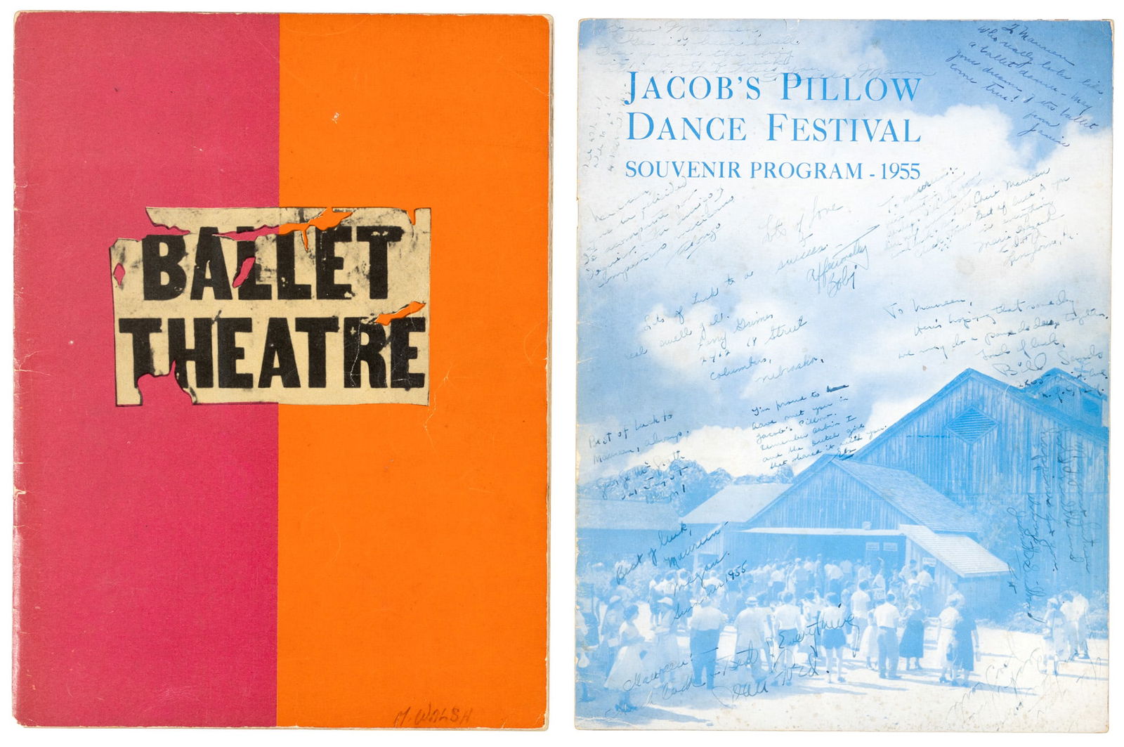 Two ballet/dance programs with multiple signatures (1 of 10)