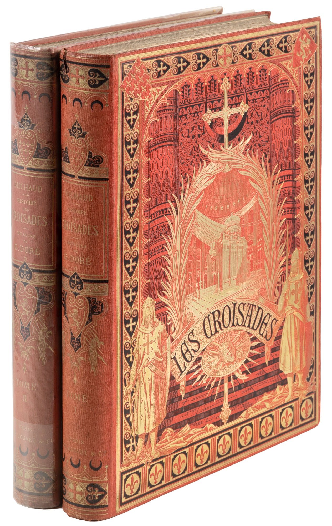 History of Crusades illustrated by Doré: Heading: (Doré, Gustave) Author: Michaud, Joseph-Francois Title: Histoire des Croisades Place Published: Paris Publisher:Furne, Jouvet et Cie Date Published: 1877 Description: 2 vol