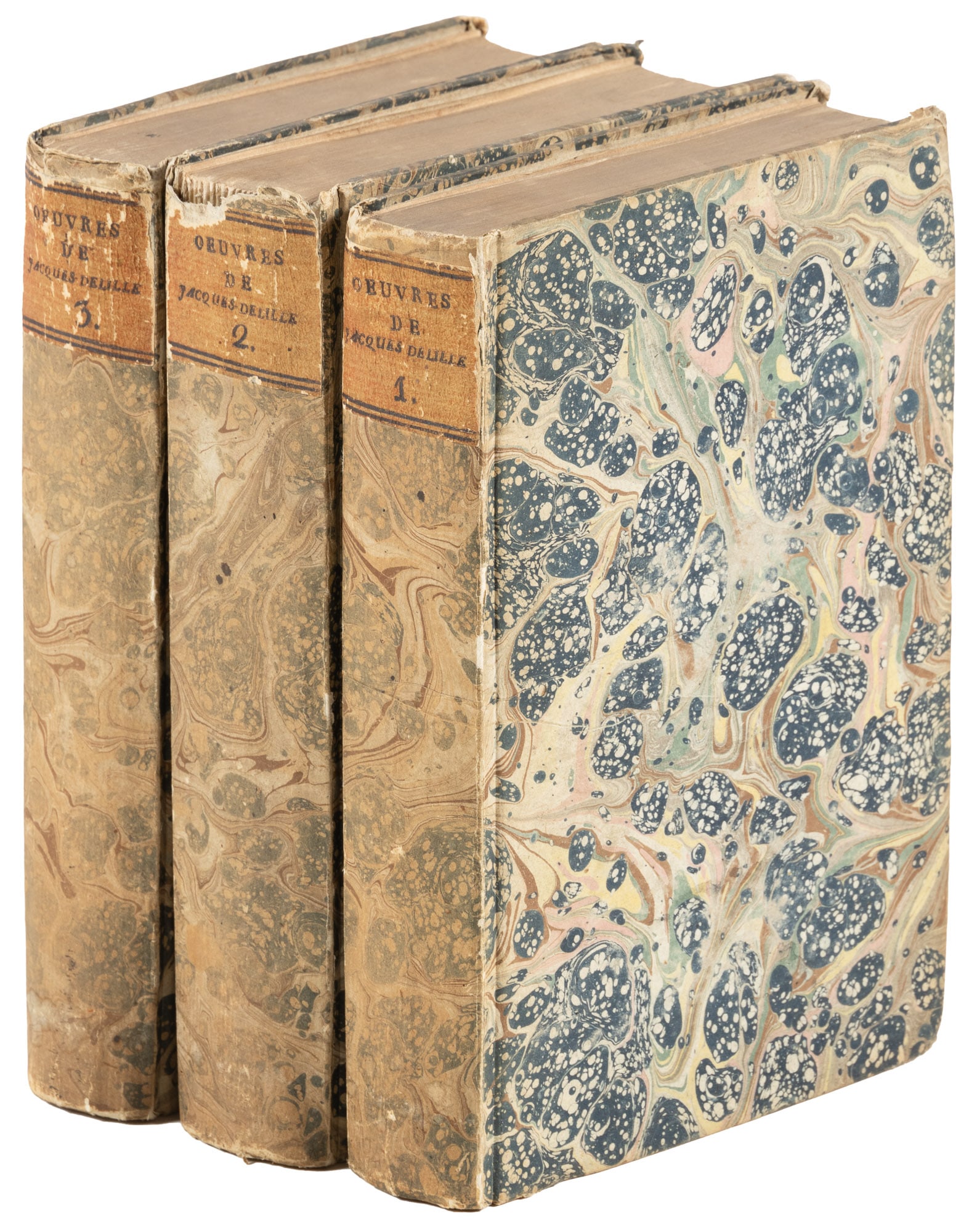 Paradise Lost in French: Heading: Author: Milton, John Title: Paradis Perdu, Traduit Par Jacques Delille Place Published: Paris Publisher:Printed by Giguet and Michaud Date Published: 1805 Description: 3 v