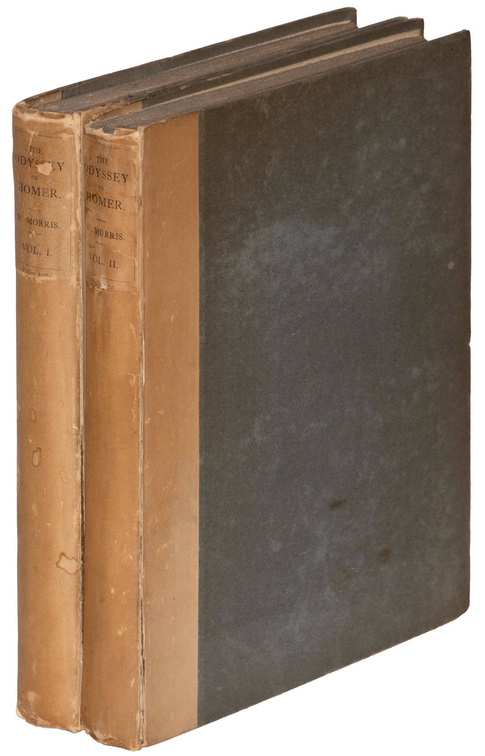 William Morris Odyssey translation 1887: Heading: (Morris, Willam, translator) Author: Homer Title: The Odyssey of Homer, Done into English Verse Place Published: London Publisher:Reeves & Turner Date Published: 1887 Descripti