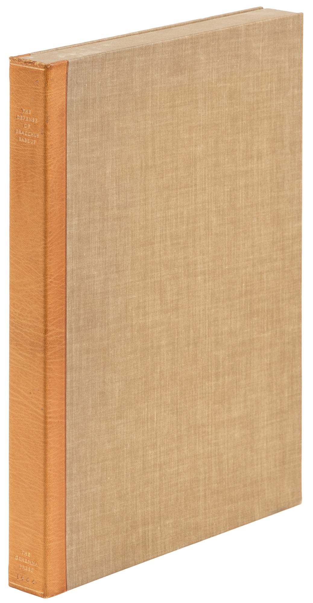 With Etchings by Thomas Cornell, signed by Baskin: Heading: (Gehenna Press) Author: Scott, John Anthony, editor Title: The Defense of Gracchus Babeuf Before the High Court of Vendome Place Published: Northampton, MA Publisher:The Gehenna Press Da