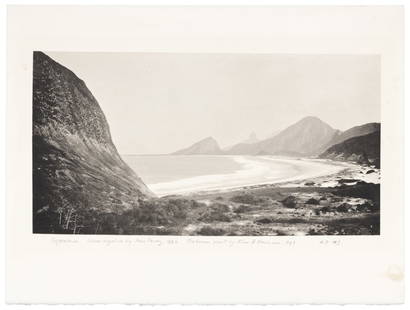 Marc Ferrez printed by Newman: Heading: (Ferrez, Marc) Author: Newman, Alan B. Title: Copacabana Place Published: Publisher: Date Published: Negative: 1880; print: 1983 Description: Platinum print by Alan B. New