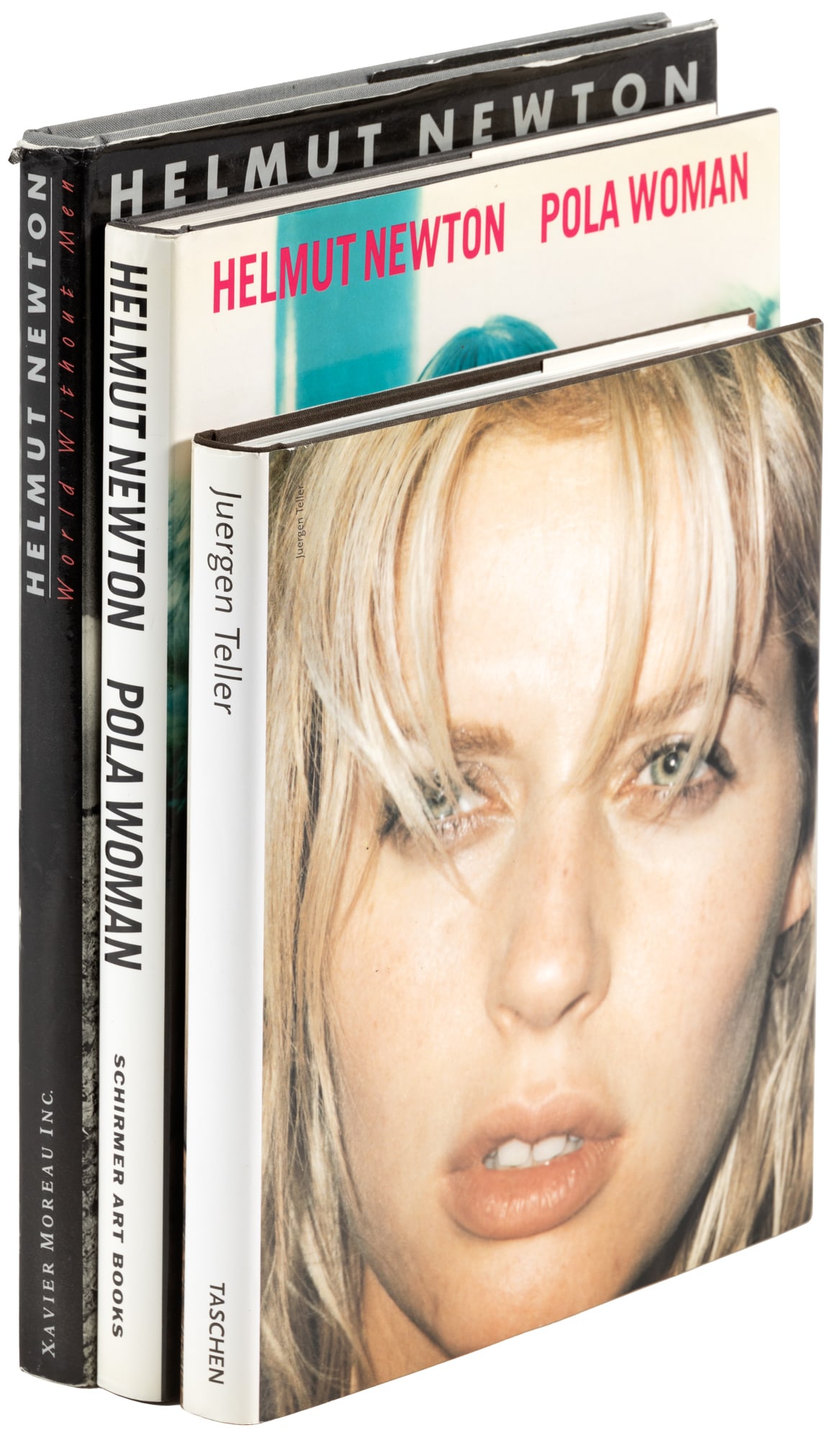 Monographs by Helmut Newton and Juergen Teller: Heading: (Photography) Author: Title: Three photo-books from Helmut Newton and Juegen Teller Place Published: Publisher: Date Published: 1984-1996 Description: 3 volumes. Illustra