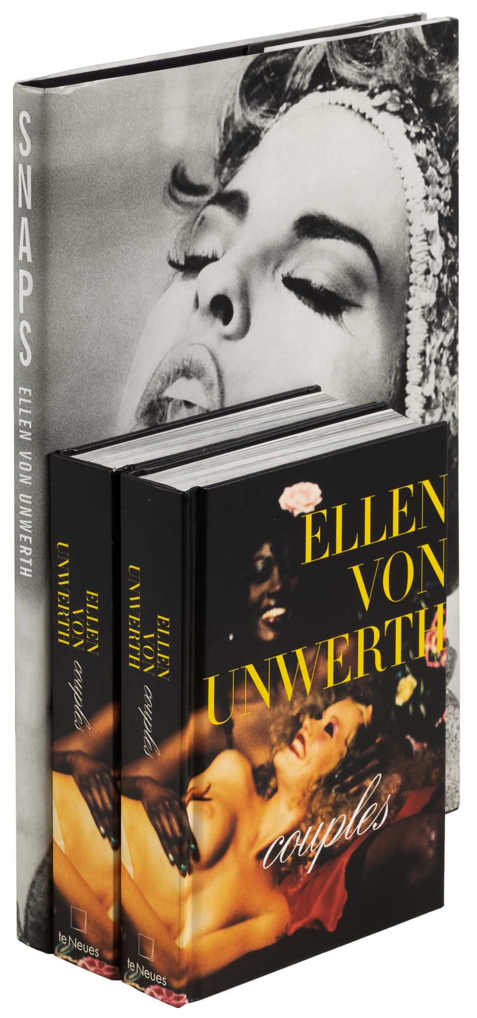 Three volumes by Ellen von Unwerth: Heading: Author: Von Unwerth, Ellen Title: Snaps [with] two copies of Couples Place Published: Publisher: Date Published: 1994-1998 Description: 3 volumes. Profusely illustrated f