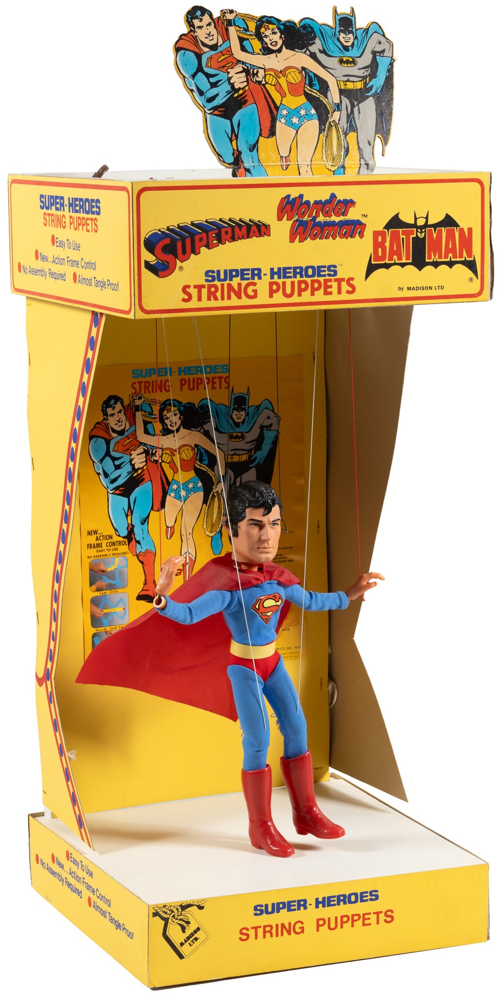 SUPERMAN Super-Heroes String Puppets * Store Display Model (1 of 5)