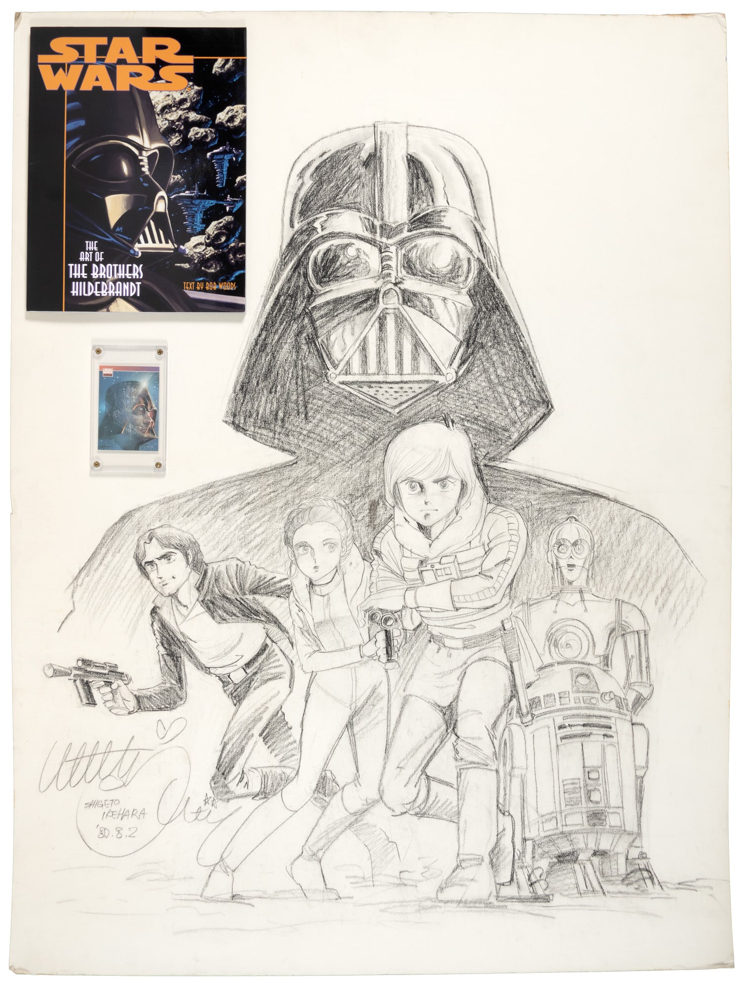 Three pieces of signed Darth Vader memorabilia (1 of 7)