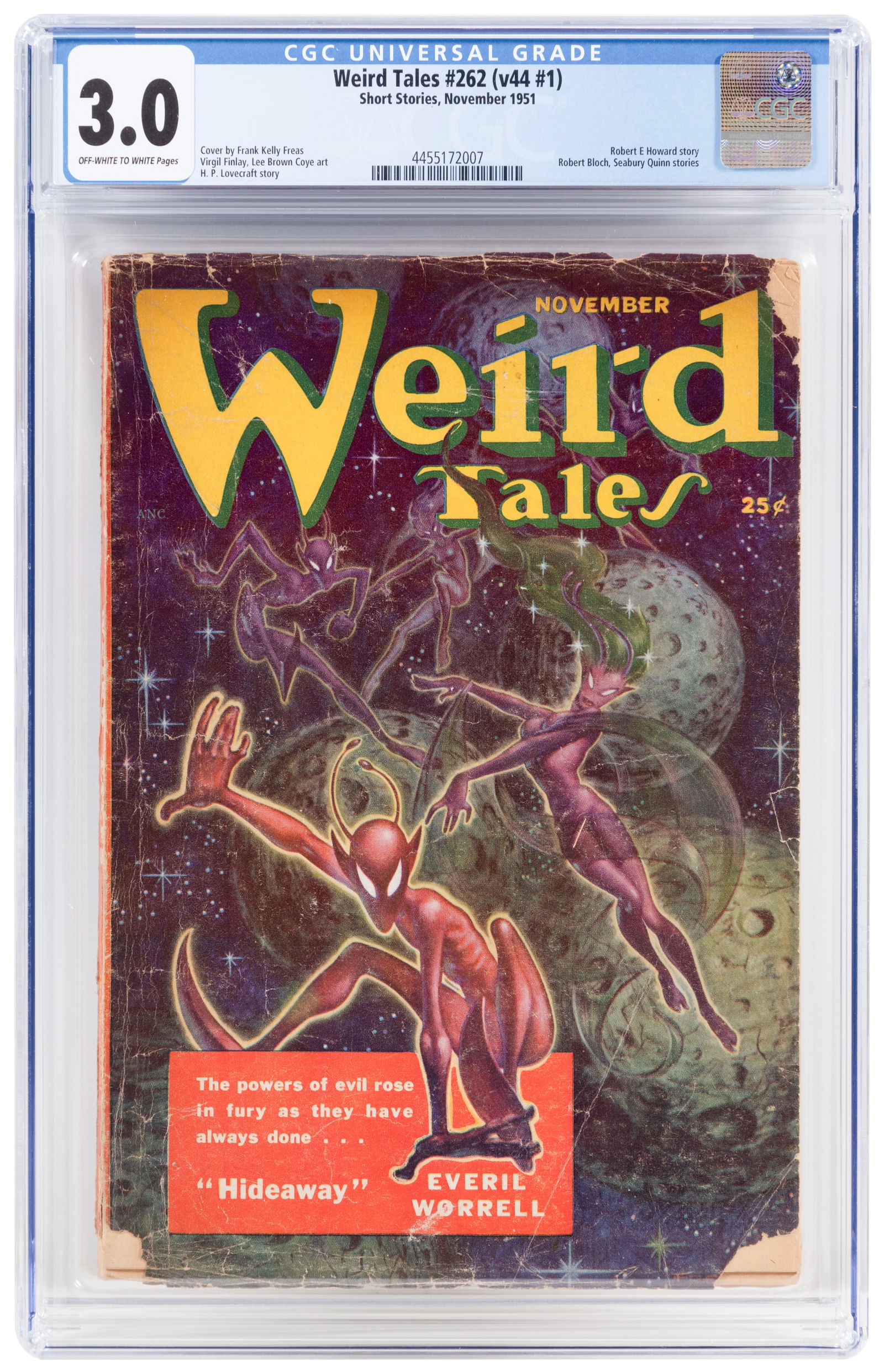 WEIRD TALES #262 * CGC 3.0 * Freas Cover (1 of 2)