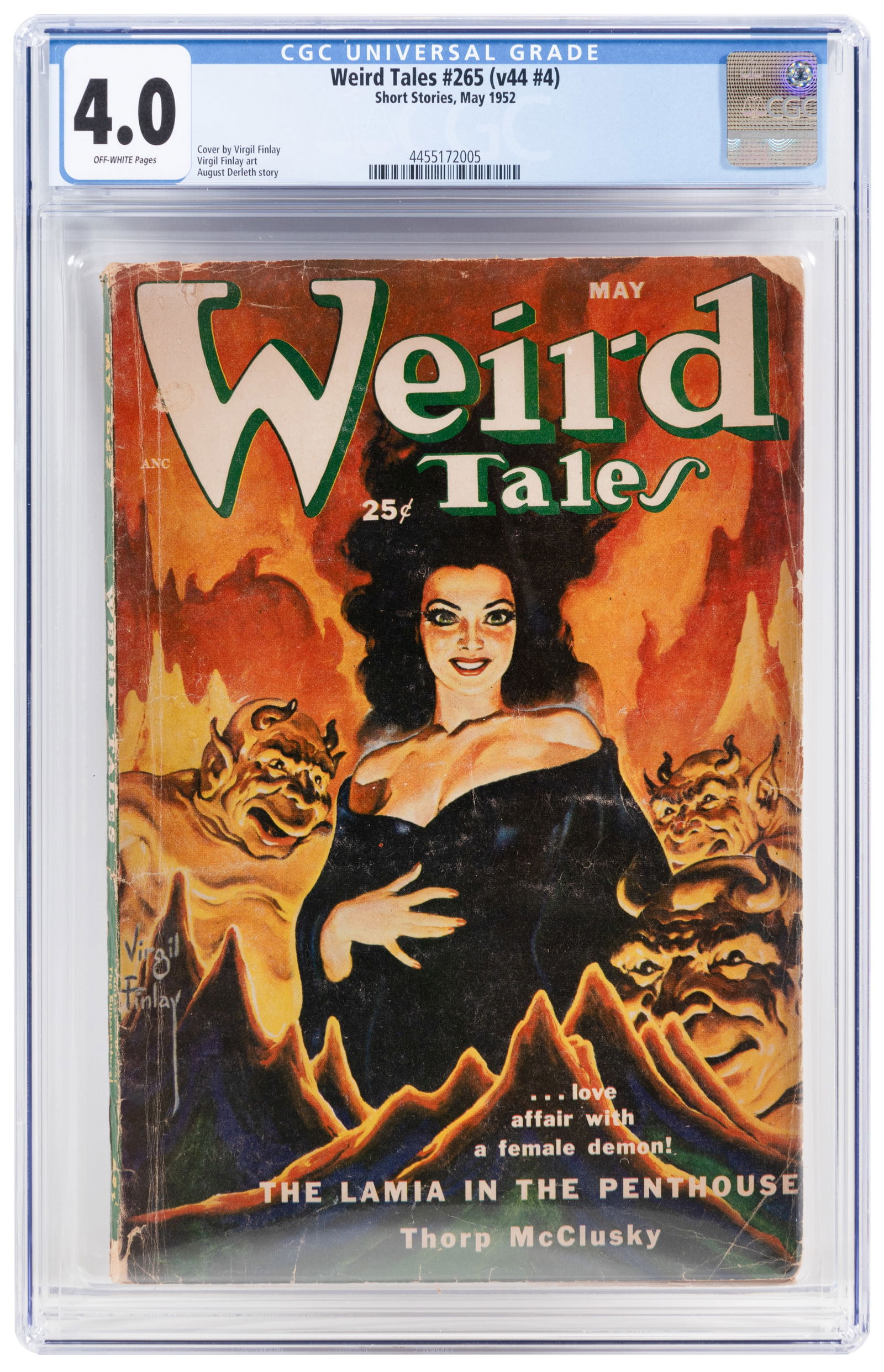 WEIRD TALES #265 * CGC 4.0 * Finlay Cover (1 of 2)