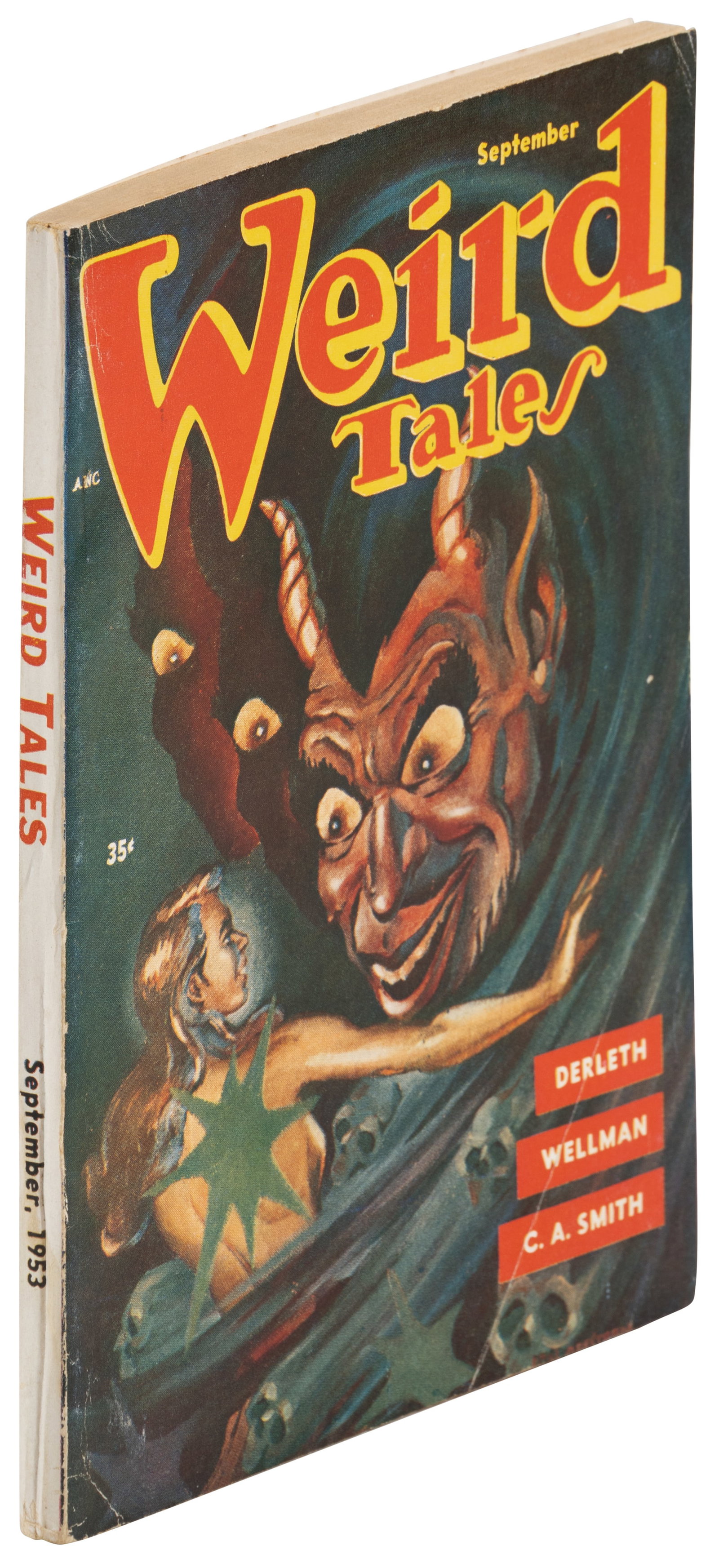 WEIRD TALES No. 273 * Jon Arfstrom Cover: Heading: Author: Title: WEIRD TALES No. 273 (Vol. 45, No. 4) Sep 1953 Place Published: Publisher:Short Stories, Inc. Date Published: September, 1953 Description: tCondition: VG/F