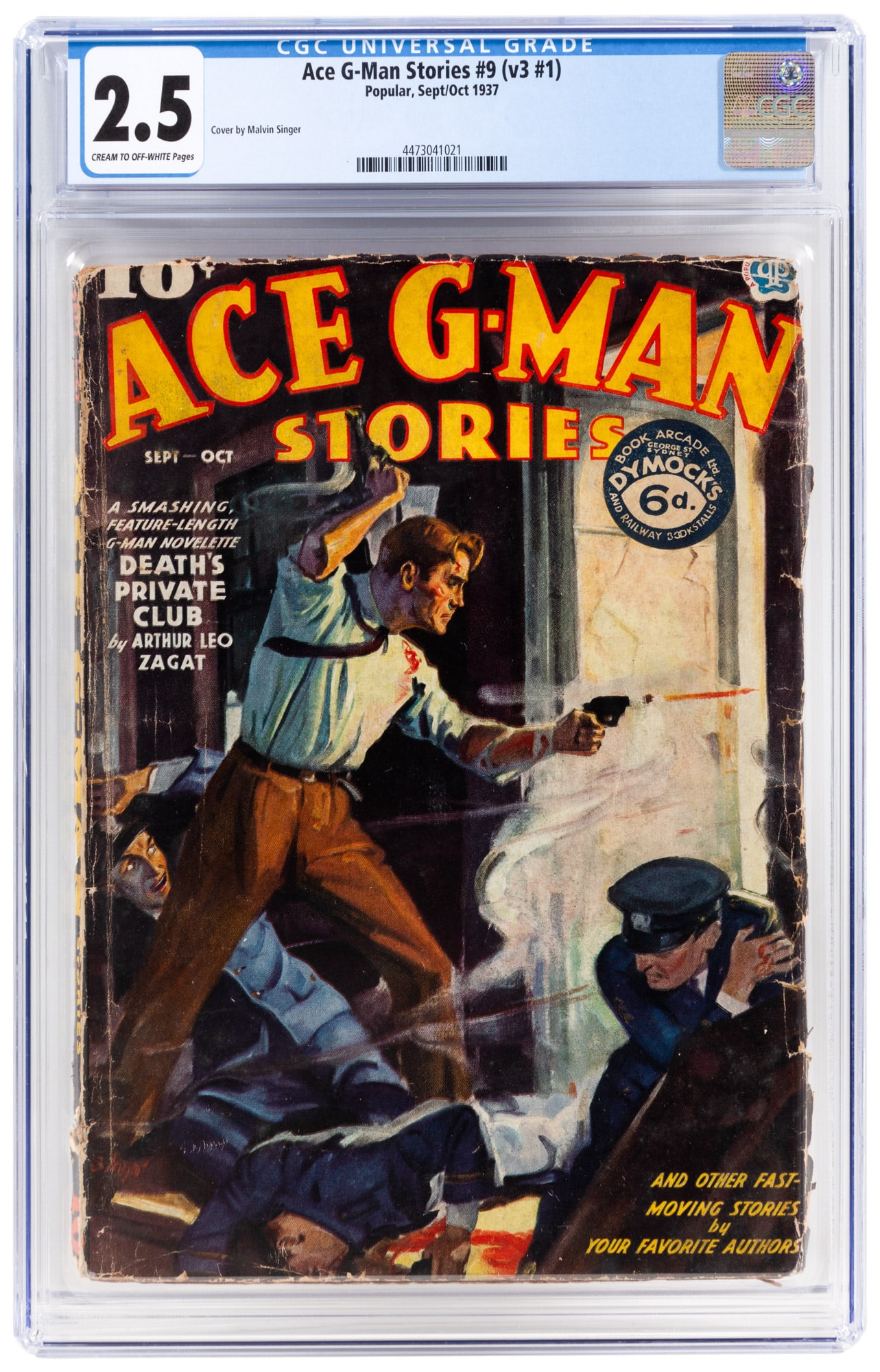 ACE G-MAN STORIES #9 *: Heading: Author: Title: ACE G-MAN STORIES No. 9 (Vol. 3, No. 2) Oct 1937 Place Published: Publisher:McCall Corporation Date Published: September-October, 1937 Description: CGC ce