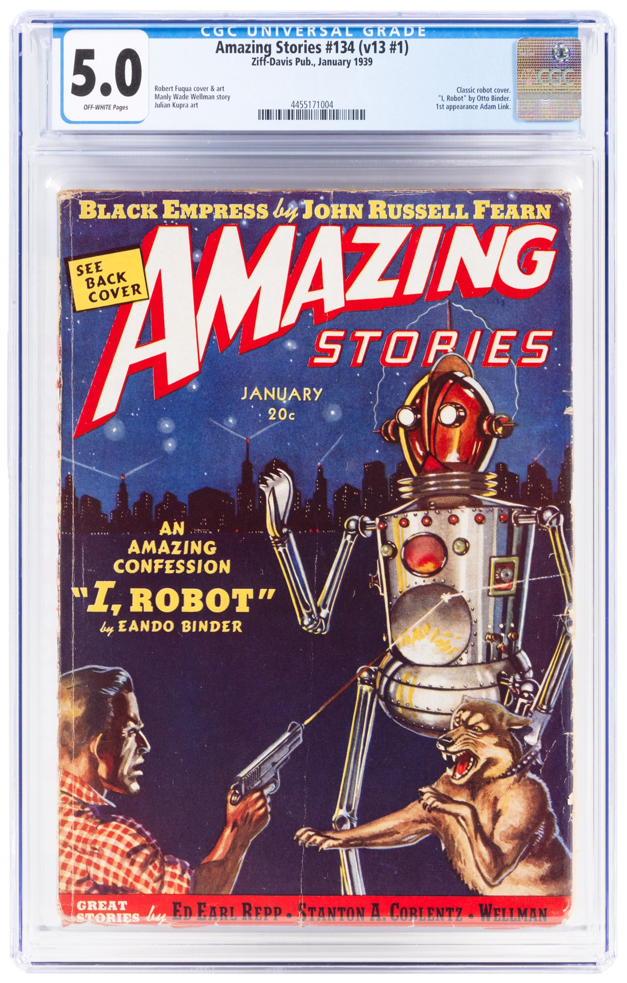 AMAZING STORIES #134 * CGC 5.0 * (1 of 2)