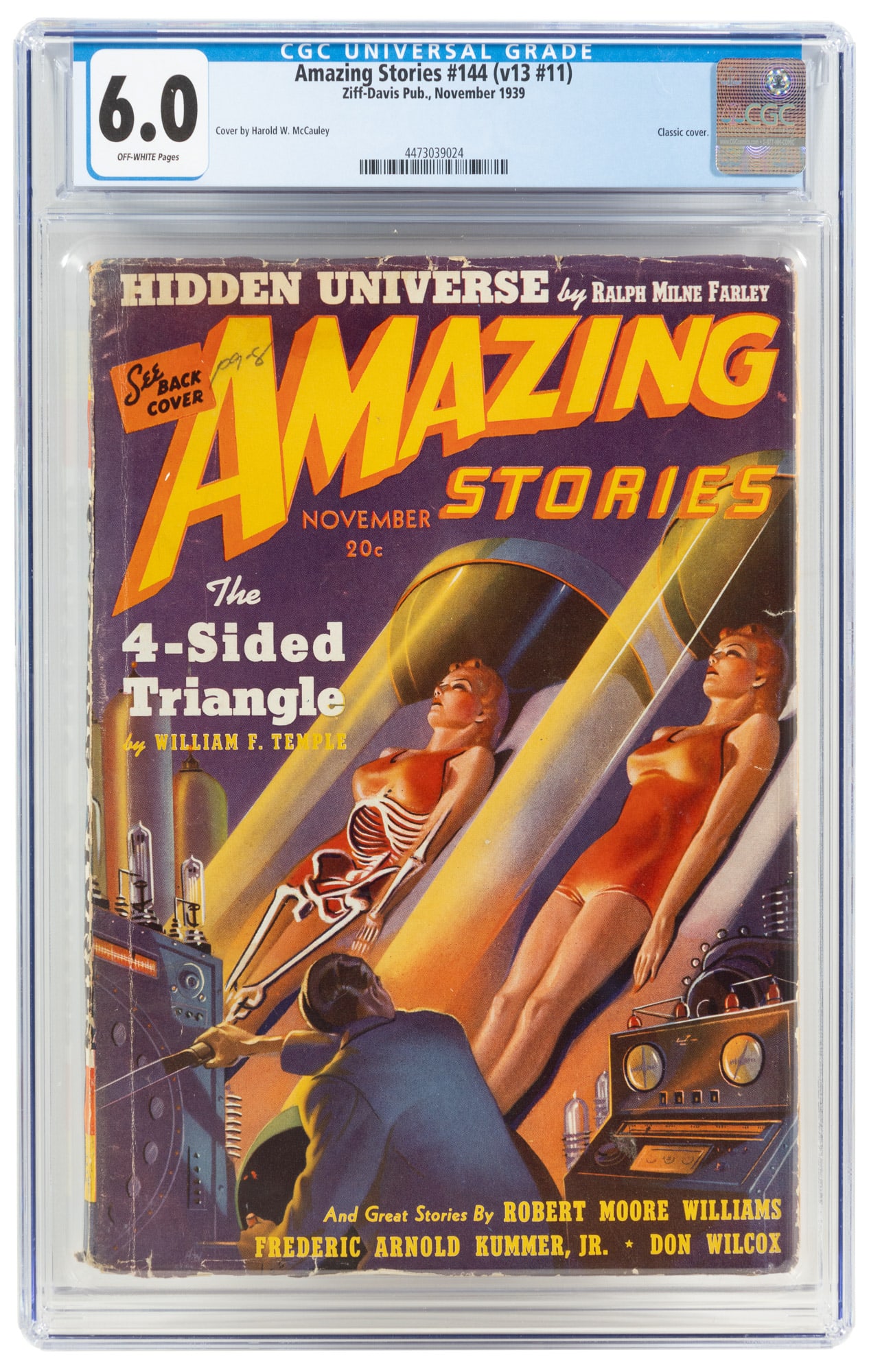 AMAZING STORIES #144 * CGC 6.0 (1 of 2)