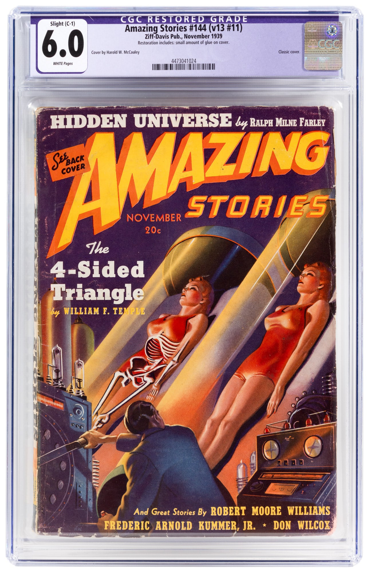 AMAZING STORIES #144 * CGC 6.0 (1 of 2)