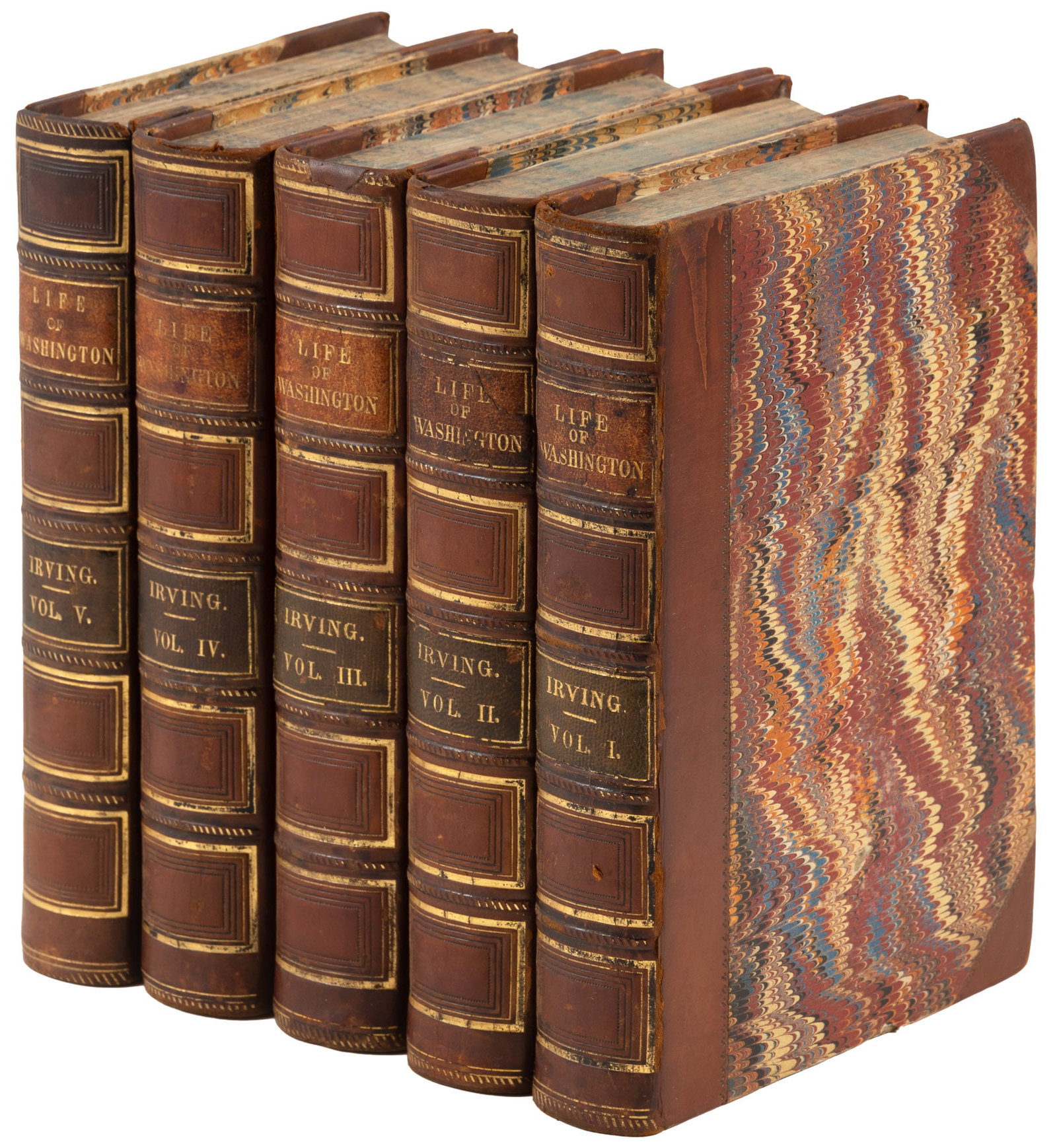 Life of George Washington Illustrated Edition: Heading: -1789 Author: Irving, Washington Title: Life of George Washington Place Published: New York Publisher:G.P. Putnam & Co. Date Published: 1857-59 Description: 5 volumes. With