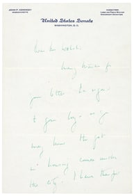 ALS from JFK as Senator