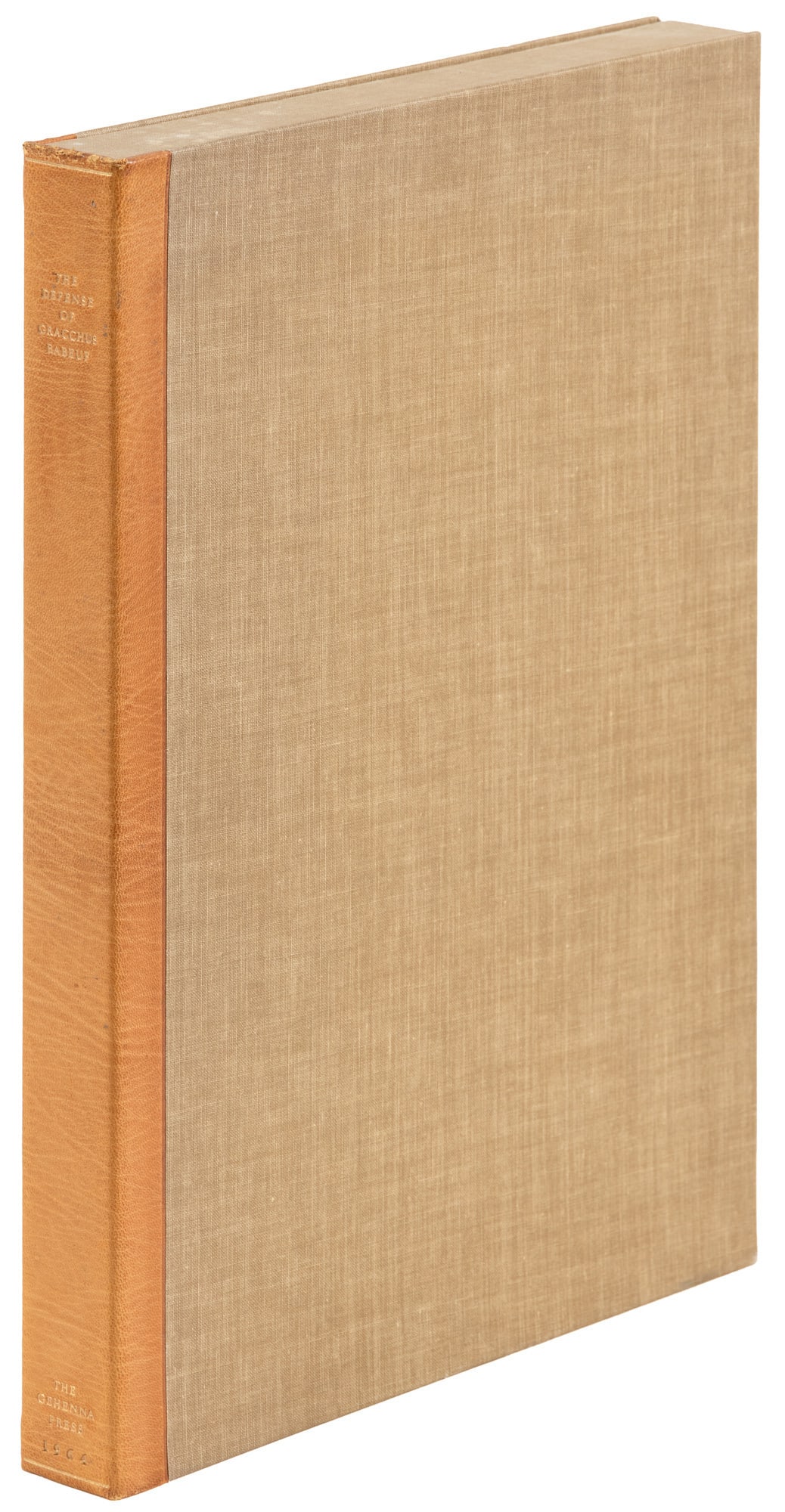 With Etchings by Thomas Cornell, signed by Baskin: Heading: (Gehenna Press) Author: Scott, John Anthony, editor Title: The Defense of Gracchus Babeuf Before the High Court of Vendome Place Published: Northampton, MA Publisher:The Gehenna Press Da