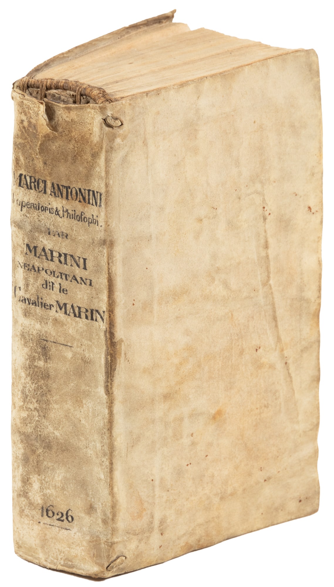 First Greek-Latin edition of the Meditations: Heading: Author: Marcus Aurelius, Emperor of Rome Title: ?????? ????????? ???????????? ??? ????????? ??? ??? ??????, ?????? ?? = Marci Antonini Imperatoris & Philosophi, de vita sua Libri XII Graece