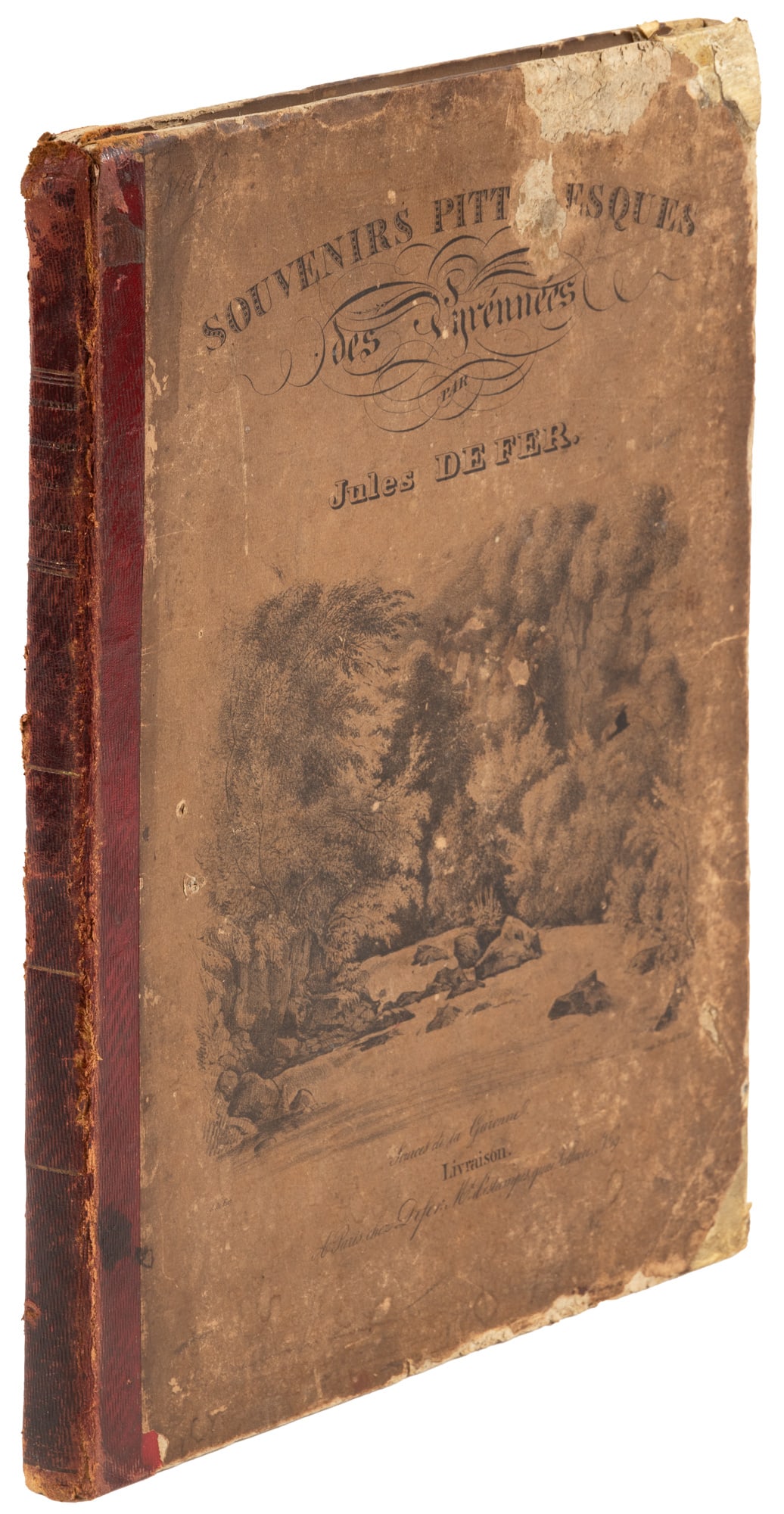 Jules Defer's Picturesque views of Pyrenees: Heading: Author: Defer, Jules Title: Souvenirs Pittoresques des Pyrennées Place Published: Paris Publisher:Chez Defer Date Published: [1843] Description: Lithograph title page plus