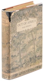 Out of Africa, 1st US edition w/ dj