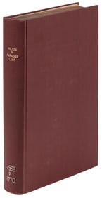 Folio printing of MIlton's Paradise Lost 1770